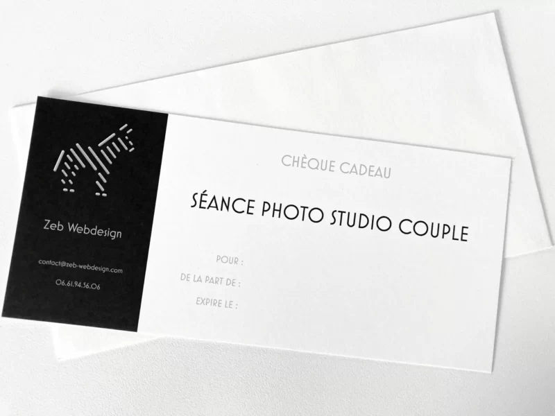 Carte Cadeau Séance Photo Couple